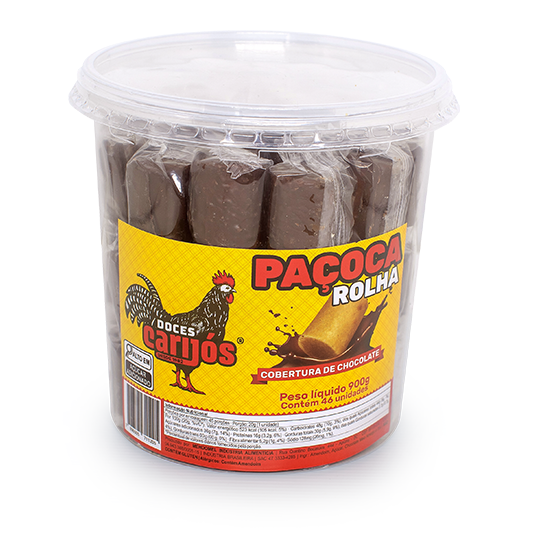 Paçoca com Chocolate c/46und - 900g