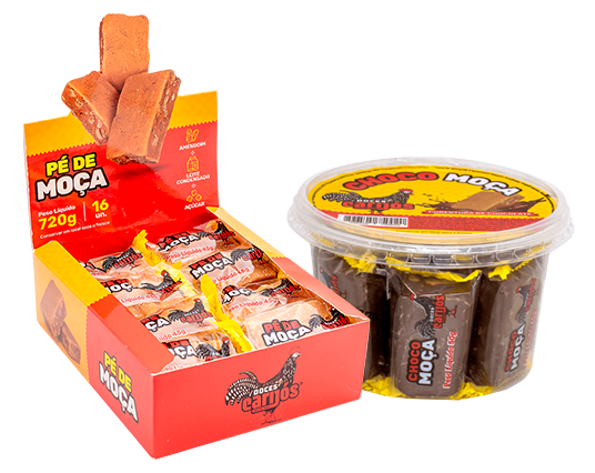 Pé de moça e Chocomoça Carijós 